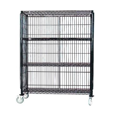 MAXEL Mobile Poly Brite 3 Tier Rack With Side & Back Panels Without Door SEC2148EZ