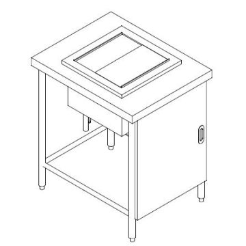 SS ICE BIN TABLE