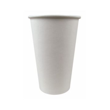 Paper Cup - Plain White 16oz (1000 pieces per ctn)