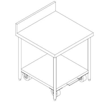 SS 2 TIER RICE COOKER TABLE