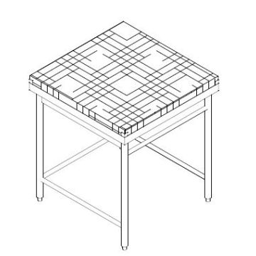 BOARD CHOPPING NYLON W SS STAND