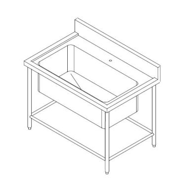 SINK THROUGH DESIGN TO FIT CW LEVER WASTE