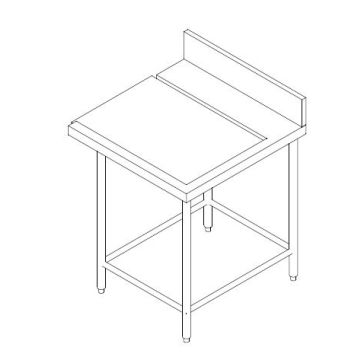 SS CLEAN DISH TABLE