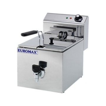 EUROMAX Fryer Single 8L with Tap 10360K
