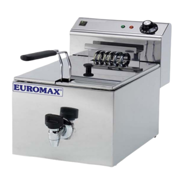EUROMAX Fryer Single Fryer 10L with Tap 10380K