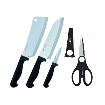 KAI 1300N Series 4-Pc Knife + Scissors Set 1300-4A