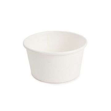 Paper Cup Ice Cream Plain White (1000 pieces per ctn)