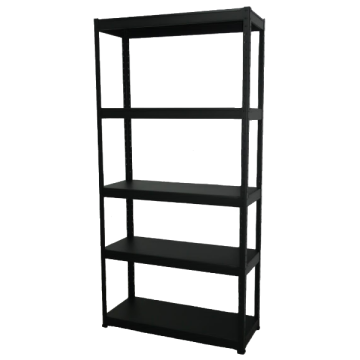EONMETALL 2 in 1 Rack - 5 Levels with Metal Shelf (SAND BLACK)