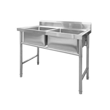 FRESH DOUBLE BOWL SINK TABLE FST1200-2