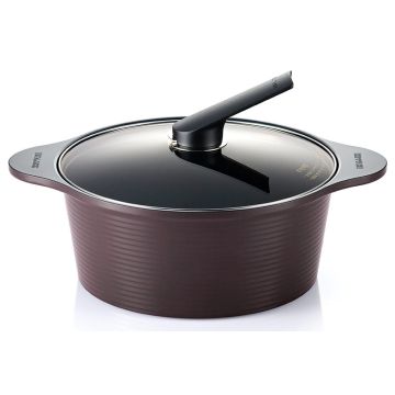 Happycall 28CM Die Cast High Stock Pot - Brown 3003-0022 (ACC281-C)