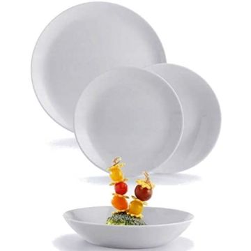 LUMINARC DIWALI GRANIT 18PC DINNER SET - 6 DINNER, 6 SOUP, 6 DESSERT P2921