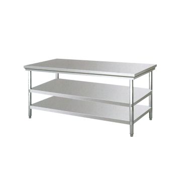 FRESH WORKTABLE W/3 TIER UNDERSHELF (0.8 MM) FWT1800-2