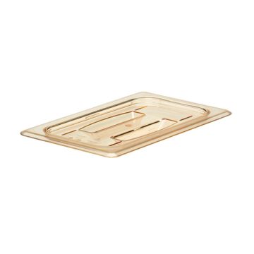 CAMBRO H-PAN COVER 1/4 SIZE, W/HANDLE, AMBER (China) 40HPCH-150