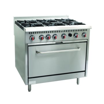 CHEFONIC 6 Open Burner Range With Oven S36-6