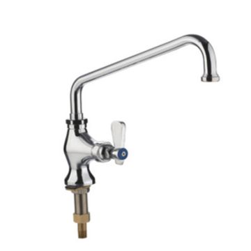 PRE-RINSE Single Pantry Deck Mounted Type c/w 12" Swing Nozzle Faucet 9812-12