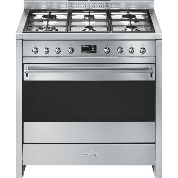 SMEG SS Opera Free Standing Cooker 90cm A1-9