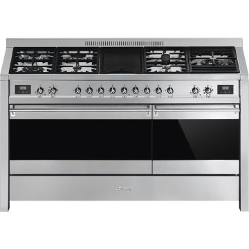 SMEG SS Opera Dual Cavity Free Standing Cooker 150cm A5-81