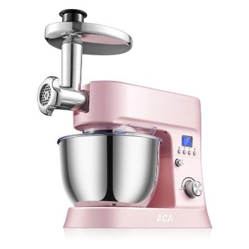ACA Mixer with Jug & Meat Grinder (Pink) ASM-PE1210A