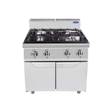 ATOSA 4 BURNERS GAS STOVE WITH DOOR - 900 SERIES FLOOR-STANDING TYPE (800 X 900 X 1140 MM) AT9G4B-F2