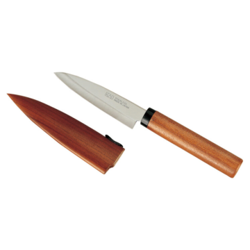 KAI Fruit Knife With Shield - Wooden BE-0801