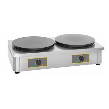 ROLLER GRILL Double Electric Crepe Machine CDE-400