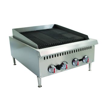 CHEFONIC Countertop Charbroiler WJRB24 - BTU 80,000