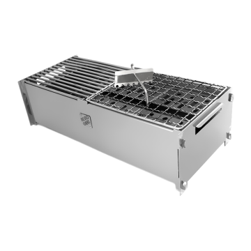 RestoGrill Charcoal Family with 2 Western & 2 Asian Grill