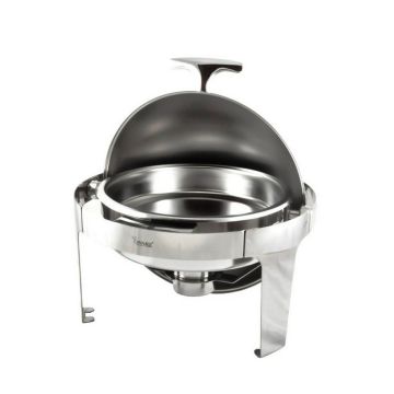 QWARE S/S ROUND ROLL TOP CHAFING DISH 121211 