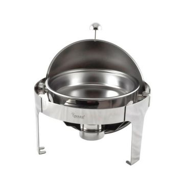 QWARE S/S ROUND ROLL TOP CHAFING DISH 121210 