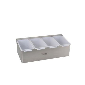 QWARE 4 COMPARTMENT CONDIMENT DISPENSER SC04 