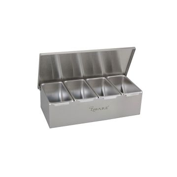 QWARE 4 COMPARTMENT CONDIMENT DISPENSER 171102 