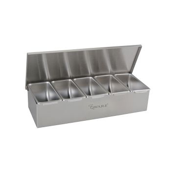 QWARE 5 COMPARTMENT CONDIMENT DISPENSER 171103 