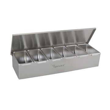 QWARE 6 COMPARTMENT CONDIMENT DISPENSER 171104 