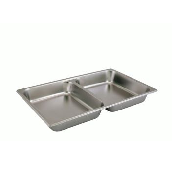QWARE x2 1/1X65MM S/S GN DIVIDED PAN 811-2T x2