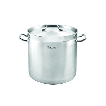 QWARE 52LTR SANDWICH BOTTOM STOCK POT 4040 