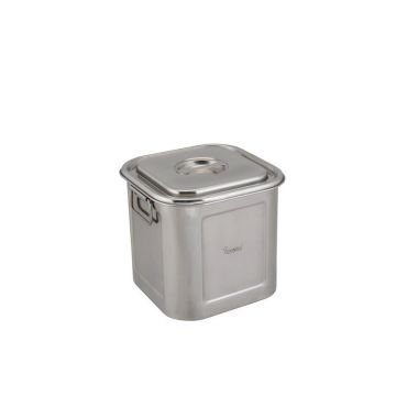 QWARE S/S SQUARE BAIN MARIE(HANDLE) 8L 105406 