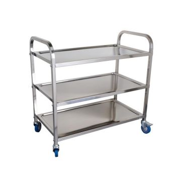 S/S THREE TIER TROLLEY (BIG) 3-BT