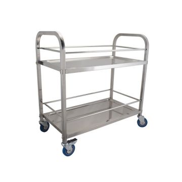 S/S TWO TIER LIQUOR TROLLEY (M) 112602