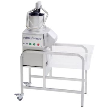 ROBOT COUPE Vegetable Preparation Machines W/ Auto, Pusher Feed-Head & Stand CL-55 2V