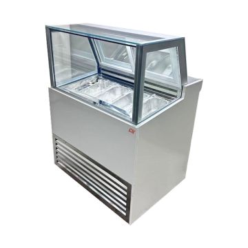 CN UNITED Ice Cream Showcase Straight Glass 1 Row - 4*1/3 PANS CN-ICS.9001R.4P