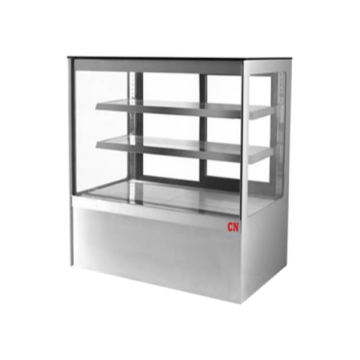 CN 3 Tier Floor Standing Cake Showcase - 4 FT (Stainless Steel Base) CN-RCS1200-3L-S.HO08-S