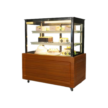 CN 3 Tier Floor Standing Cake Showcase - 4 FT (Wooden Base) CN-RCS1200-3L-S.HO08-W