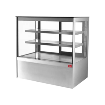 CN 3 Tier Floor Standing Cake Showcase - 5 FT (Stainless Steel Base) CN-RCS1500-3L-S.HO08-S