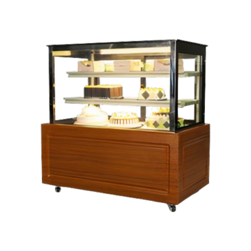 CN 3 Tier Floor Standing Cake Showcase - 5 FT (Wooden Base) CN-RCS1500-3L-S.HO08-W