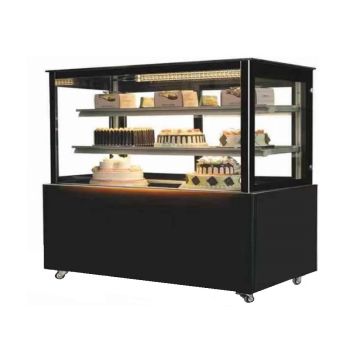 CN 3 Tier Floor Standing Cake Showcase - 6 FT (Black Paint Steel Base) CN-RCS1800-3L-S.HO08-P