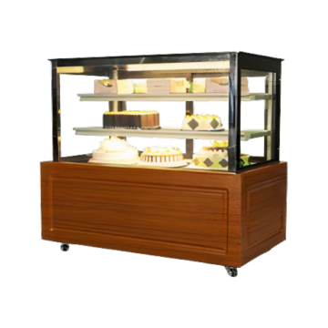 CN 3 Tier Floor Standing Cake Showcase - 6 FT (Wooden Base) CN-RCS1800-3L-S.HO08-W