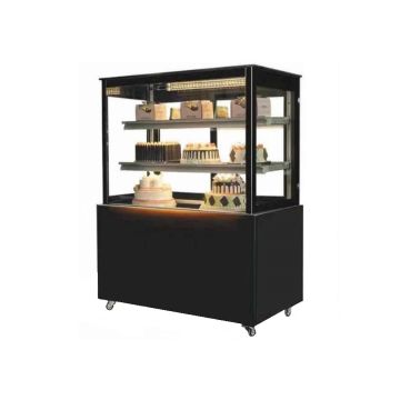 CN 3 Tier Floor Standing Cake Showcase - 3 FT (Black Paint Steel Base) CN-RCS900-3L-S.HO08-P