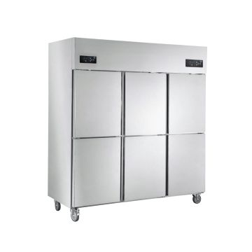 FRESH Upright Dual Temperature Refrigerator 2 Doors Freezer / 4 Doors Chiller CSUF15A2B4