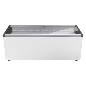 FRESH Glass Top Chest Freezer With LED 408L EFI5653