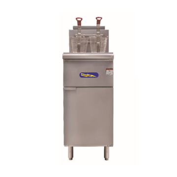 POWERLINE Free Standing Gas Fryer with 2 Fry Basket F-4P
